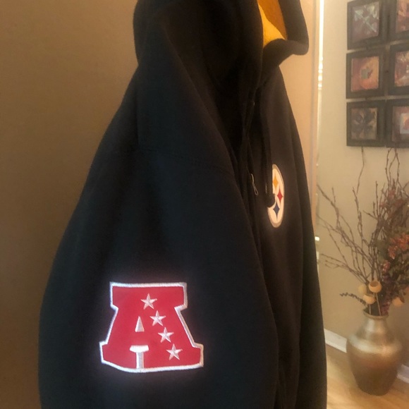 NFL MENS Steelers Jacket Size Large - Picture 5 of 9